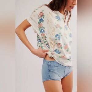 We the Free Nina Boheme Floral Printed Tee